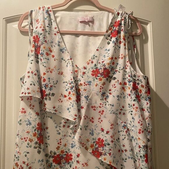 Parker Spring Ditsy Floral Ruffle Top - Picture 4 of 6